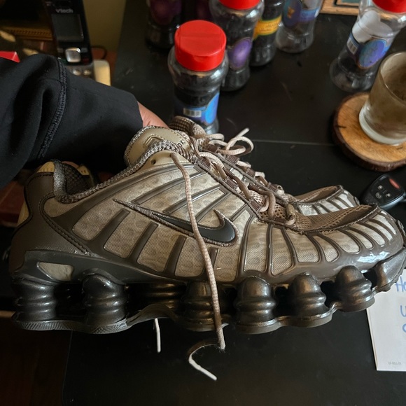 Nike Shox Taupe Sneakers - Picture 2 of 2
